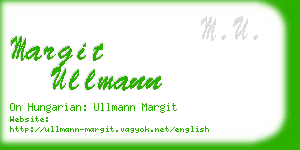 margit ullmann business card